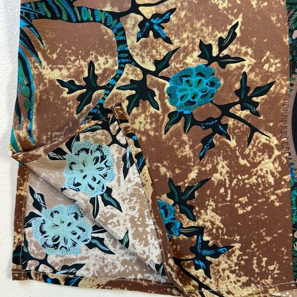 Citron Santa Monica 100% Silk Sleeveless Tank Top Blouse Abstract Lagenlook MP - Picture 6 of 10